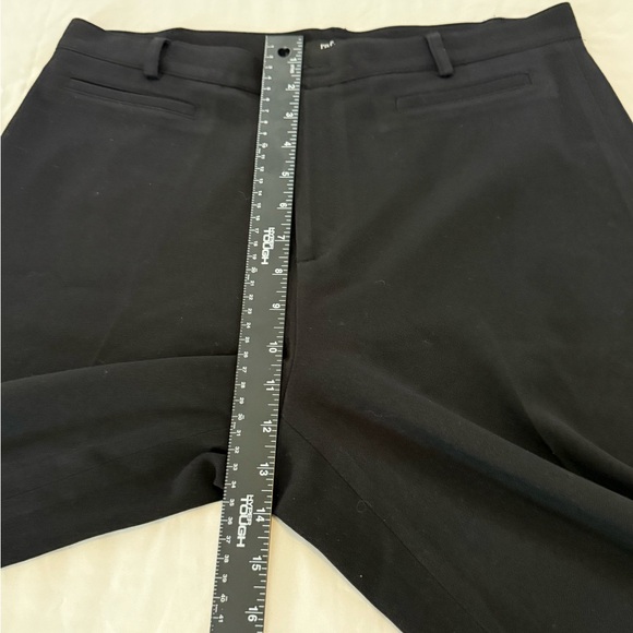 Rafaella Black Dress Pants Straight Leg Flare Work Office Classic - Size 10 - Picture 5 of 8